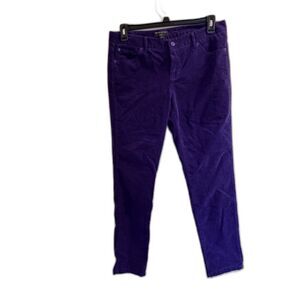 Banana Republic Ryan Fit Purple Corduroy Pants Straight Leg Size 12